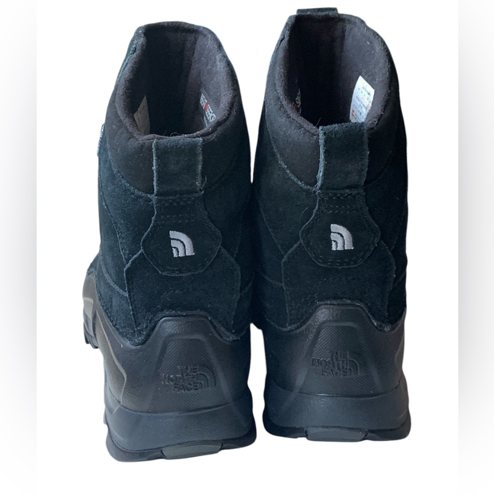 THE NORTH FACE Mens HEAT SEEKER Black Pull On Black Snow Boots 200G Insullation - Picture 3 of 9